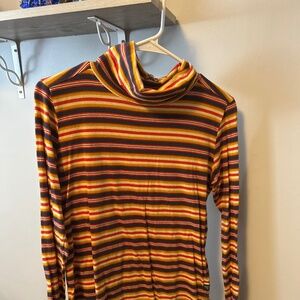 Toad and Co Striped Turtle Neck